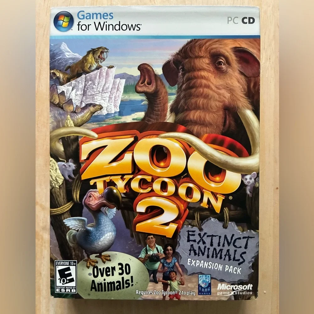 Zoo Tycoon 2 Extinct Animals Expansion Pack PC 2007 Microsoft